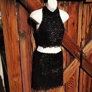 GB girls sequence two piece cocktail dress